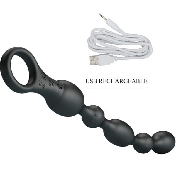 PRETTY LOVE - VAN ANAL BALLS 10 VIBRATIONS RECHARGEABLE SILICONE 8